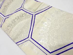 アンティーク　華亀甲模様織出し袋帯（材料）